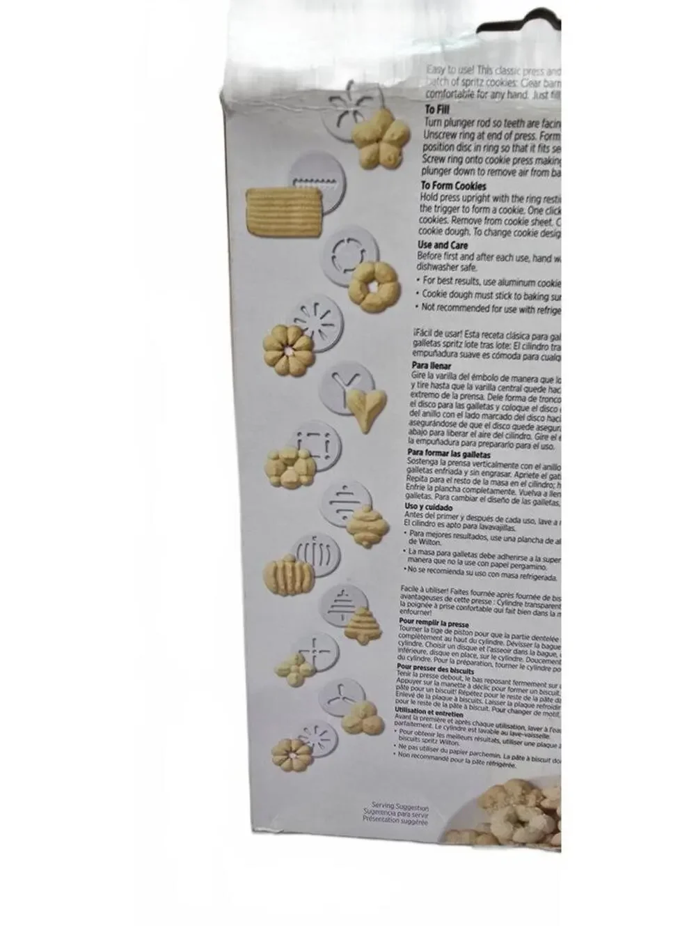 Wilton Simple Success Cookie Press with 12 Design Discs